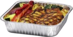 Displastible 8x8" Disposable Aluminum Pans With Lids (10 Pack) Foil Pans For Cooking, Baking Cakes, Roasting & Homemade Breads - Disposable Food Containers With Foil Lids