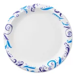 Great Value Everyday Strong, Soak Proof, Microwave Safe, Disposable Paper Plates, 9", Patterned, 300 Count