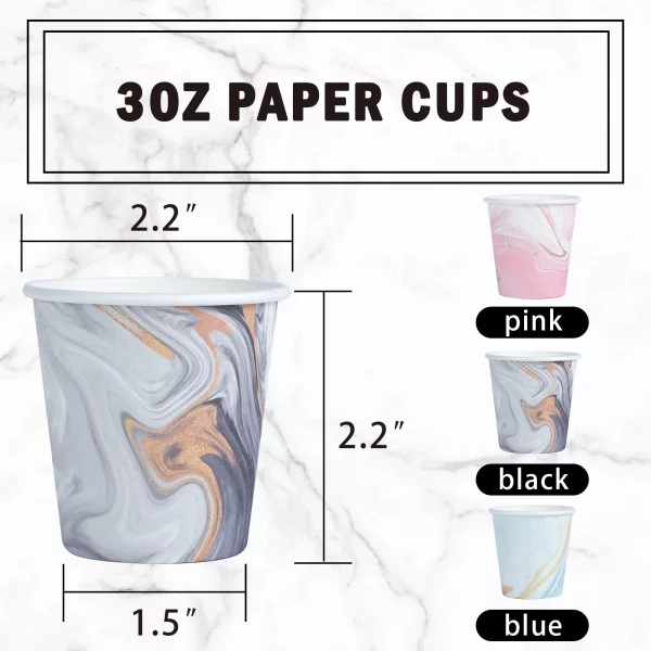 Lamosi Everyday Mouthwash Cups Disposable Paper Cups Small Cups, 3 oz, 300 Count