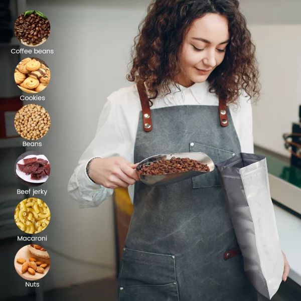 Wattne 150 Pack Mylar Bags for Food Storage with Oxygen Absorbers, Large Mylar Bags 1 Gallon 10x14, 7x11, 6x9, 4x6 (Silver)