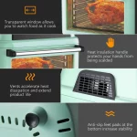 Costway 19 QT Multi-functional Air Fryer Oven Dehydrator Rotisserie w/Accessories Green