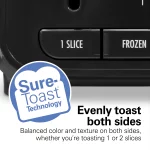 Hamilton Beach Expert-Toast 2 Slice Toaster, Adjustable Settings and Longer Slot for Artisan & Specialty Breads, Brushed Stainless Steel Finish, 22994