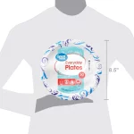Great Value Everyday Strong, Soak Proof, Microwave Safe, Disposable Paper Plates, 10", Patterned, 200 Count