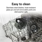 Hamilton Beach Power Elite Multi-Function Blender with Mess Free 40 oz. Glass Jar and 3-Cup Chopper, Mini Food Processor, 700 Watts, Stainless Steel, 58149