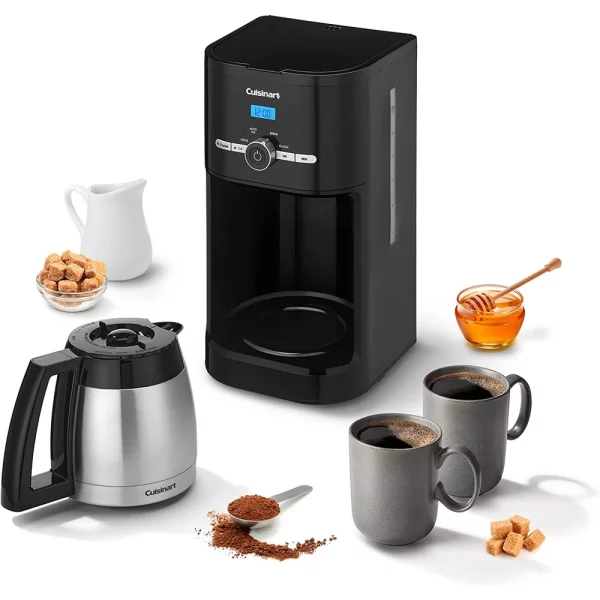 Cuisinart DCC-1170BK 10-Cup Thermal Classic Programmable Coffeemaker Black Bundle with 3 YR CPS Enhanced Protection Pack