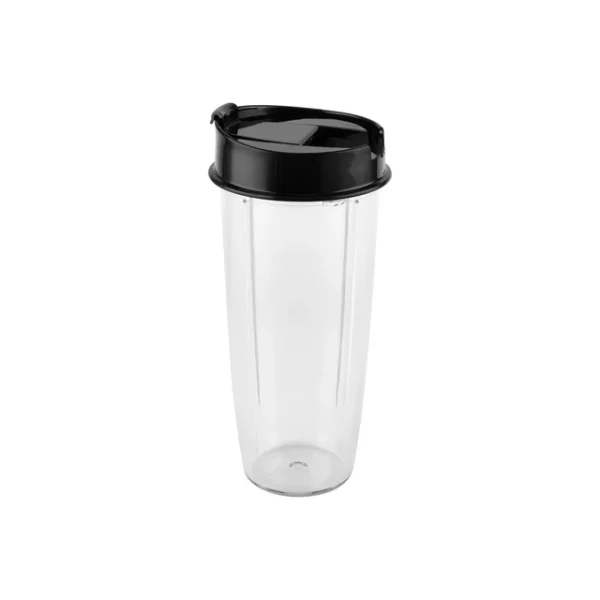 Mainstays Black Single-Serve Blender with 1 Travel Lid, 16 oz, New