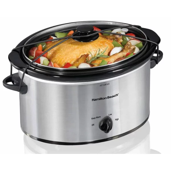 Hamilton Beach 5-Quart Portable Slow Cooker | Model# 33156