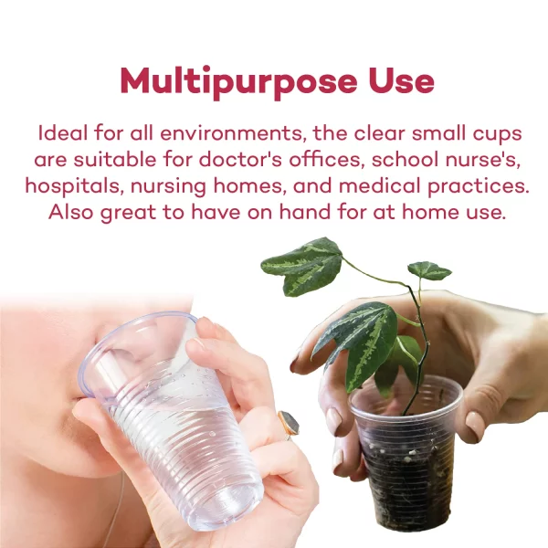 Dealmed Disposable Plastic Cups – 100% Recyclable Cups, Ideal for Doctor's Offices, School Nurse's, Hospitals, at Home and More (Case of 2500, 3 oz.)