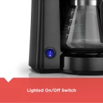 BLACK+DECKER 5-Cup* Coffee Maker, Compact Design, Black, CM0700B