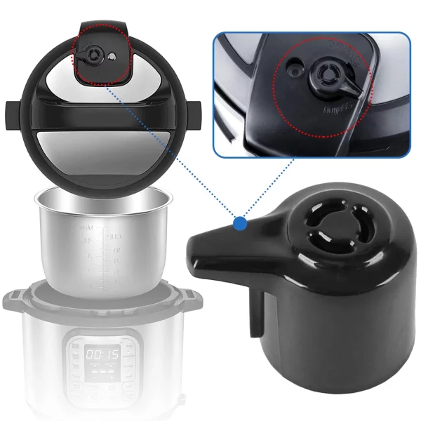 Steam Release Valve, 2Pcs Instant Pot Valve for Instant Pot Duo/Duo Plus 3, 5, 6, 8 Quart, Replacement Pressure Cooker Accessories