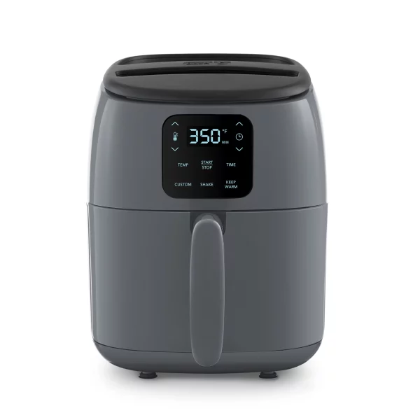 Dash Tasti-Crisp™ Digital Air Fryer with Temperature Control, Non-Stick Fry Basket, Recipe Guide + Auto Shut off Feature, 1000-Watt, 2.6Qt, Black