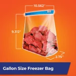 Hefty Slider Freezer Storage Bags, Gallon Size, 60 Count