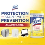 Lysol Disinfectant Wipes, Multi-Surface Antibacterial Cleaning Wipes, For Disinfecting and Cleaning, Lemon and Lime Blossom, 240 Count (Pack of 3)