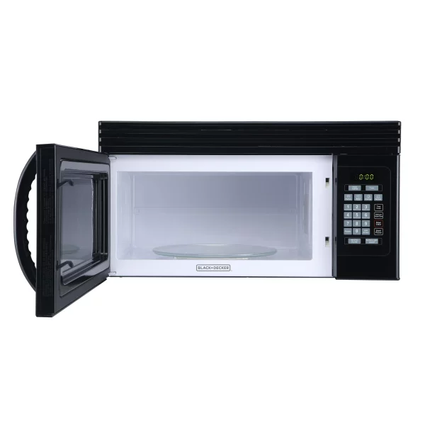 BLACK+DECKER 1.6 cu ft Over the Range Microwave, Black