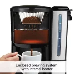 Hamilton Beach Brew Station 12 Cup Programmable Coffee Maker, Removable Reservoir, Stainless Steel, 47950