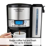 Hamilton Beach Brew Station 12 Cup Programmable Coffee Maker, Removable Reservoir, Stainless Steel, 47950