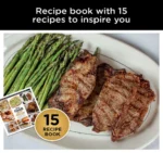 Ninja Foodi Smart XL 4-in-1 Indoor Grill with 4-Quart Air Fryer, Roast, Bake, and Smart Cook System, FG550