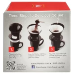 Melitta Pour-Over Filter Cone Coffeemaker - Black