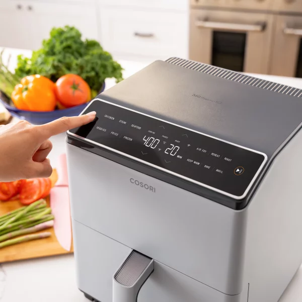 COSORI Dual Blaze 6.8-Quart Smart Air Fryer, Dual Heating Elements, Light Gray