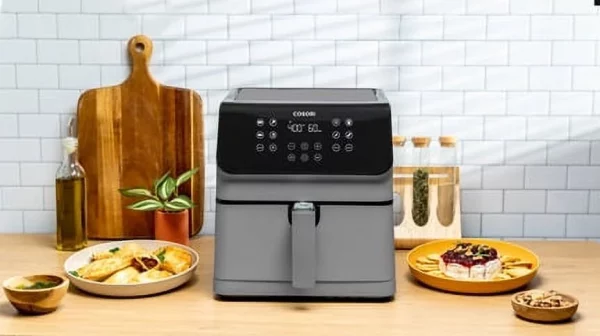 COSORI Pro II 5.8-Quart Smart Air Fryer, 12-in-1, Walmart Exclusive Bonus, Voice Control, Light Gray