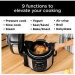 Ninja® Foodi™ TenderCrisp 9-in-1 8-Quart Deluxe XL Pressure Cooker, Stainless Steel FD401