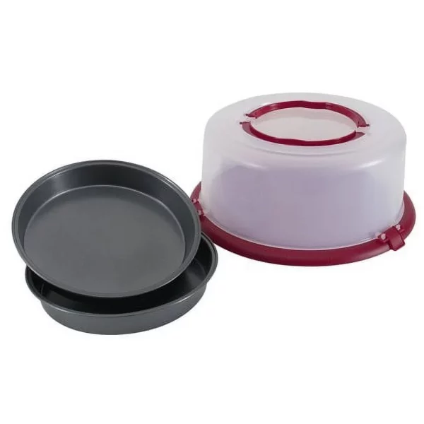 Mainstays 4pc Cake Carrier with Cake Pan Set