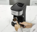 Mr. Coffee® 4-Shot Steam Espresso, Cappuccino, and Latte Maker in Black