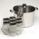 Kitchen Crop VKP Brands Canner, Holds 7 Quart Jars, 20 Quart Liquid Capacity, Silver