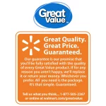 Great Value Everyday Strong, Soak Proof, Microwave Safe, Disposable Paper Plates, 10", Patterned, 50 Count