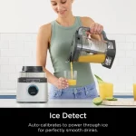 Ninja Detect Duo Power Blender + Single Serve with Blend Sense Technology, Platinum Silver, TB300