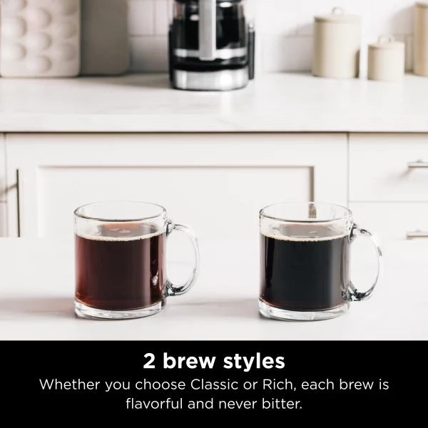 Ninja DCM200 Programmable XL 14-Cup Coffee Maker, 14-Cup Glass Carafe, Permanent Filter, Stainless Steel