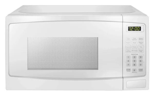 Danby 1000W 1.1 Cubic Feet Convenient User-Friendly Countertop Microwave, White