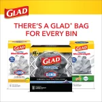 Glad ForceFlex 30 Gallon Large Trash Bags, Unscented, 40 Bags
