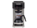 BUNN VP17-1 Coffee Brewer 1600 W - 2 quart - 12 Cup(s) - Multi-serve - Stainless Steel, Black - Stainless Steel, Plastic