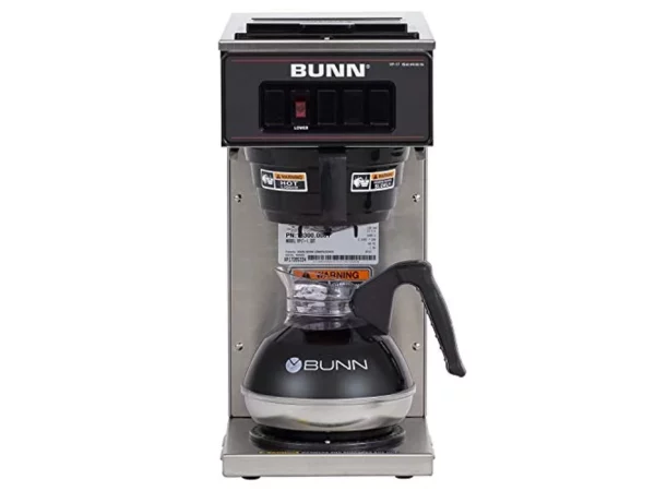 BUNN VP17-1 Coffee Brewer 1600 W - 2 quart - 12 Cup(s) - Multi-serve - Stainless Steel, Black - Stainless Steel, Plastic
