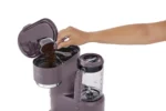 Mr. Coffee Single Serve Frappe, Iced, and Hot Coffee Maker and Blender, Single Serve Iced Coffee Maker with Reusable Tumblers and Coffee Filter, Lavender