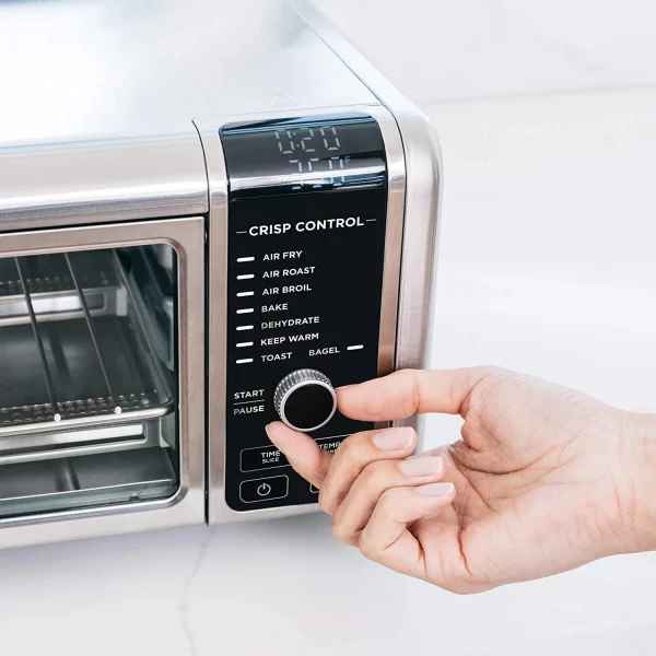 Restored Ninja Foodi FT102CO Digital Fry, Convection Oven, Toaster, Air Fryer, with XL Capacity (Stainless Steel)- (Refurbished)