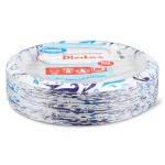 Great Value Everyday Strong, Soak Proof, Microwave Safe, Disposable Paper Plates, 10", Patterned, 200 Count