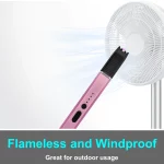 Illuminlabs Electric Lighter – USB Rechargeable Candle lighter, Windproof Flameless Plasma Arc Lighter for BBQ Grill, Camping, Stove, 7.5” Long Stick Lighter,Rose Gold