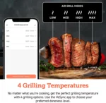 Cosori New Indoor Grill, Smart XL Air Fryer Combo Aeroblaze, 8-in-1, 6 Quart Voice Control, Black
