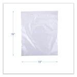 Boardwalk Reclosable Food Storage Bags, 2 gal, 1.75 mil, 13" x 15", Clear, 100/Box