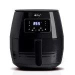 Deco Chef 5.8QT (19.3 Cup) Digital Electric Air Fryer with Accessories and Cookbook- Air Frying, Roasting, Baking, Crisping, and Reheating for Healthier and Faster Cooking (Black)