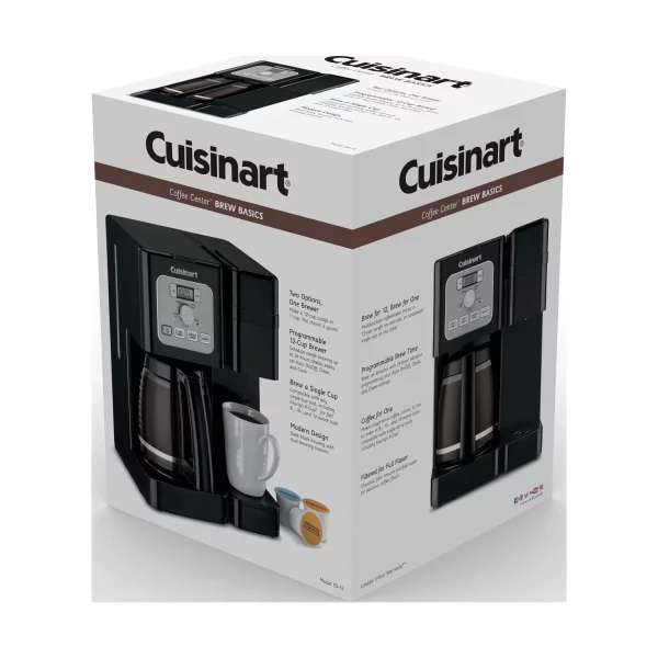 Cuisinart 12 Cup Programmable Single-Serve Brewer, Black, SS-12