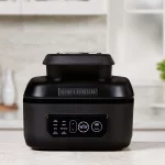 George Foreman Beyond Grill 7in1 Electric Indoor Grill and 6 Qt Air Fryer, Black, MCAFD800D