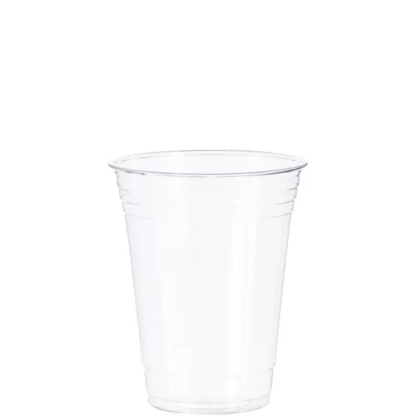 Solo Disposable Plastic Cups, Clear, 18oz, 25 Count