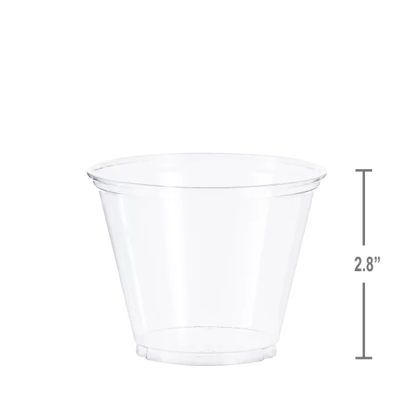 Solo Disposable Plastic Cups, Clear, 9oz, 50 Count