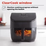 Instant Pot Vortex 5 Quart Single Basket 4-in-1 Air Fryer Oven with Clear Cook Window