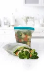 Joie Reusable Freezer Bags, Assorted Pack of 4, Double Zip Closure to Seal in Freshness