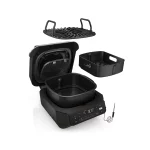 Ninja Foodi Smart 5-in-1 Indoor Grill & Air Fryer with Built in Thermometer