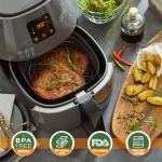 Gorware Air Fryer Grill Pan Stainless Steel Nonstick Air Fryer Crisper Plate for Air Fryer Cooking 9.05×9.44in